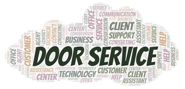 Door Service word cloud. Wordcloud made with text only.