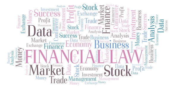 Financial Law word cloud, wordcloud made with text only.