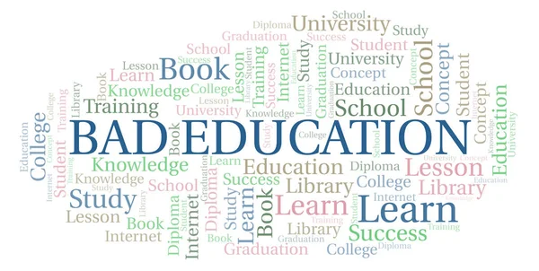Bad Education word cloud, wordcloud made with text only.