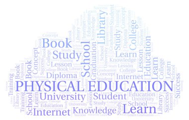 Beden eğitimi word bulut, yalnızca metin ile yapılan wordcloud.