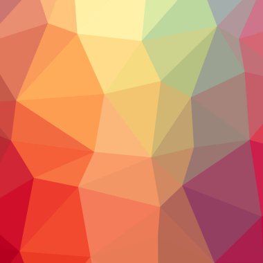 Soyut Turuncu kare düşük poli arka plan resmi