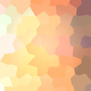 Turuncu büyük altıgen kare arka plan dijital gösterimi.