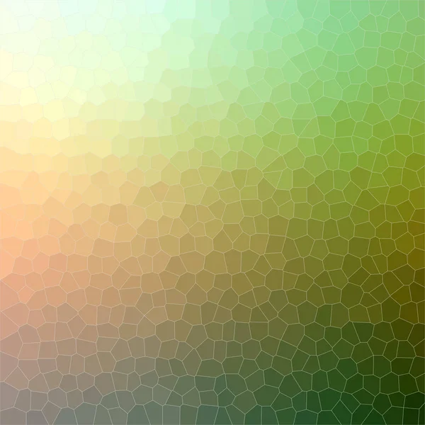 Illustration of green and red small hexagon square background digitally generated.
