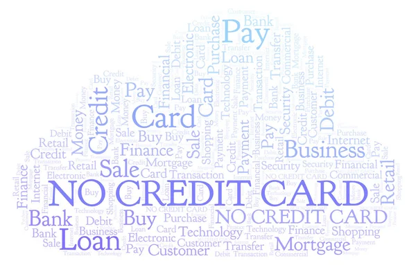 Credit Card Word Cloud Wordcloud Made Text Only — Stock Photo, Image