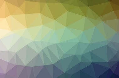 Soyut düşük poli mavi yatay arkaplan çizimi