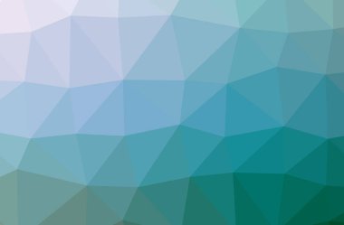 Soyut düşük poli mavi yatay arkaplan çizimi