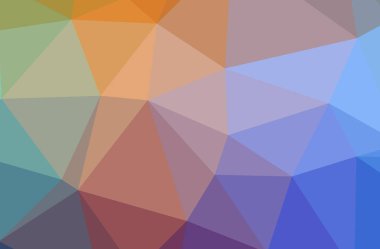 Soyut düşük poli mavi yatay arkaplan çizimi