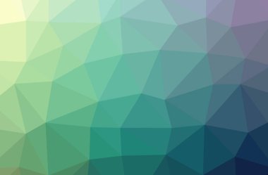 Soyut düşük poli mavi yatay arkaplan çizimi