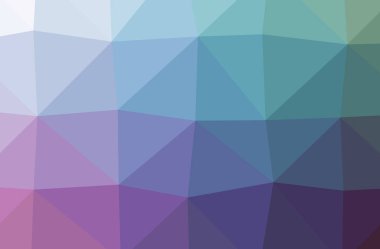 Soyut düşük poli mavi yatay arkaplan çizimi