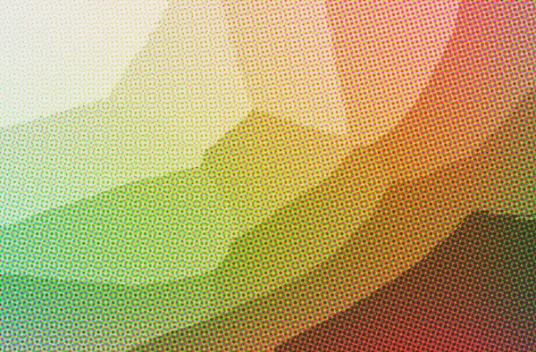 Иллюстрация Зеленых Желтых Красных Точек Горизонтального Фона Созданного Цифровым Способом — стоковое фото