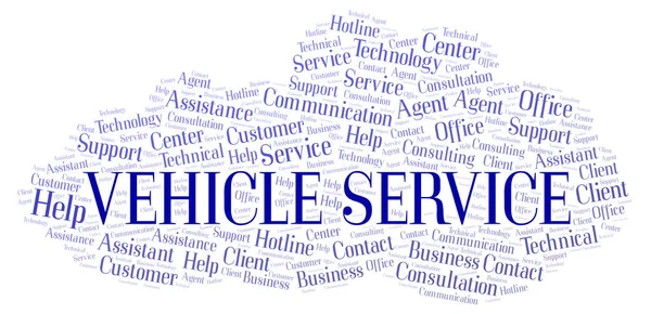 Vehicle Service Word Cloud Wordcloud Made Text Only — Stock Photo, Image
