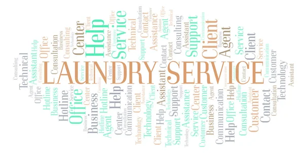 Laundry Service word cloud. Wordcloud made with text only.