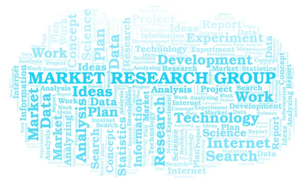 Market Research Group Word Cloud Wordcloud Fait Avec Texte Seulement — Photo