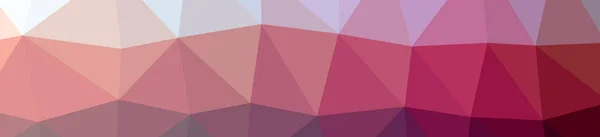 Illustration of abstract low poly red banner background