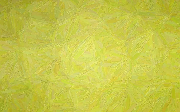 Ilustración Impasto Amarillo Con Fondo Pincel Grande — Foto de Stock