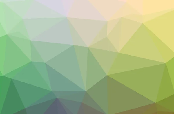 Illustration Abstract Low Poly Green Blue Orange Horizontal Background — Stock Photo, Image