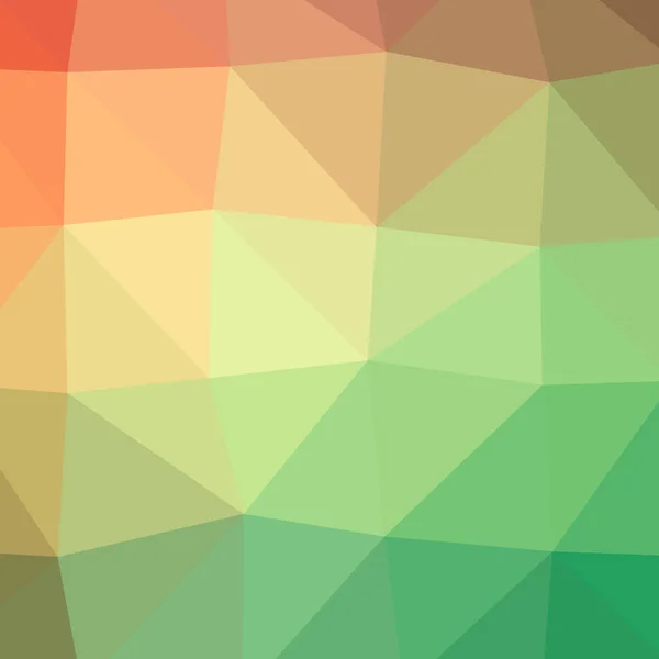 抽象的な低ポリ緑正方形の背景のイラスト — ストック写真