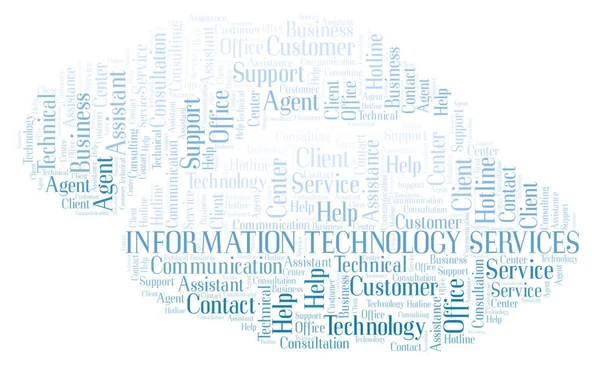 Information Technology Services word cloud. Wordcloud made with text only.