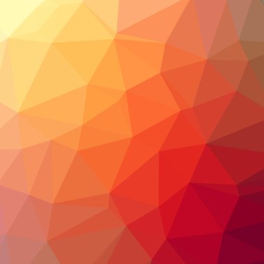 Soyut düşük poli kırmızı ve turna kare arka plan çizimi