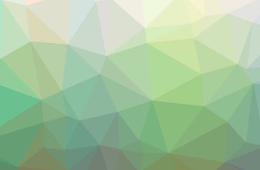 Soyut düşük poli yeşil, mavi ve sarı yatay arka plan resmi