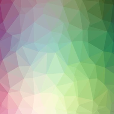 Soyut düşük poli mavi ve mor kare arka plan resmi