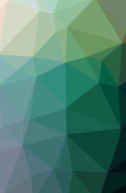 Soyut düşük poli yeşil ve kahverengi dikey arka plan resmi