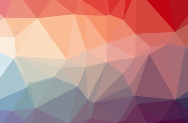 Soyut düşük poli kırmızı yatay arka plan resmi