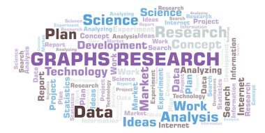 Araştırma kelime bulutu grafikler. Yalnızca metin ile yapılan Wordcloud.