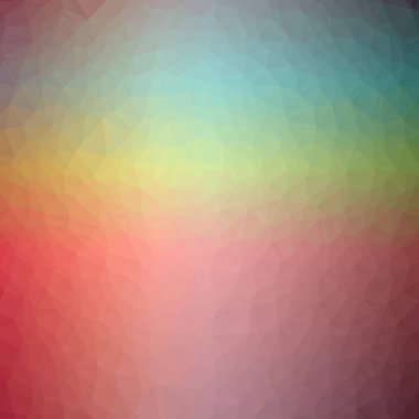 Soyut düşük poli kırmızı, yeşil, sarı ve mavi kare arka plan resmi