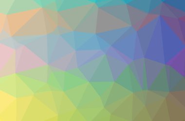 Soyut düşük poli mavi yatay arkaplan çizimi