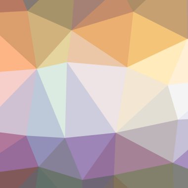 Soyut düşük poli turuncu ve mor çizimi kare arka plan