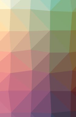 Soyut düşük poli kırmızı, yeşil, sarı ve mavi dikey arka plan resmi