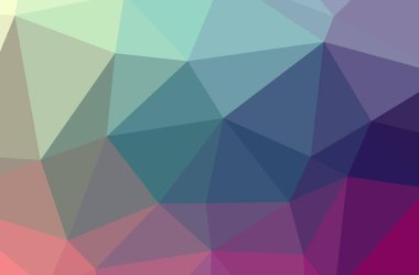 Soyut düşük poli mavi, kırmızı ve yeşil yatay arka plan resmi