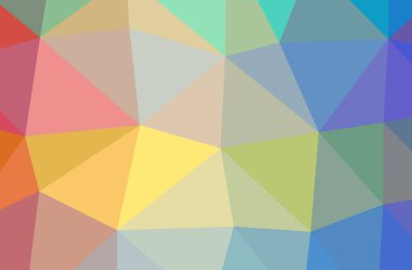 Soyut düşük poli mavi yatay arkaplan çizimi