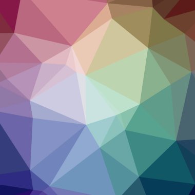 Soyut düşük poli mavi, kırmızı ve yeşil kare arka plan resmi