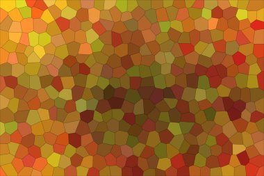 Kahverengi ve kırmızı parlak küçük altıgen iyi soyut Illustration. İşinizi için yararlı.