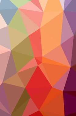 Soyut düşük poli kırmızı, yeşil, sarı ve mavi dikey arka plan resmi
