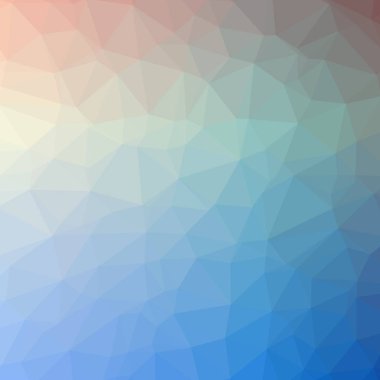 Soyut düşük poli mavi, sarı ve yeşil kare arka plan resmi