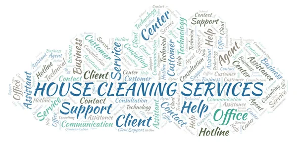 House Cleaning Services word cloud. Wordcloud made with text only.