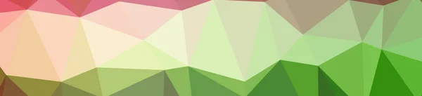 Illustration Der Abstrakten Low Poly Green Banner Hintergrund — Stockfoto