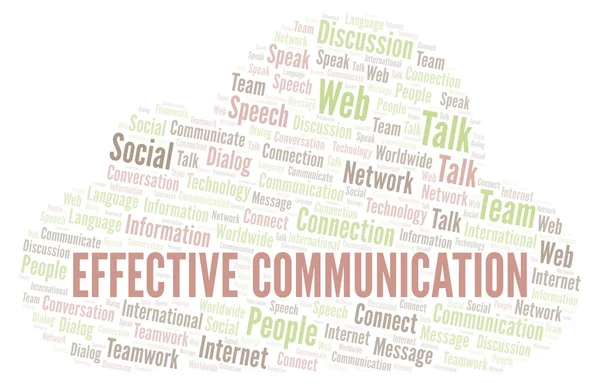 Effective Communication word cloud. Wordcloud made with text only.