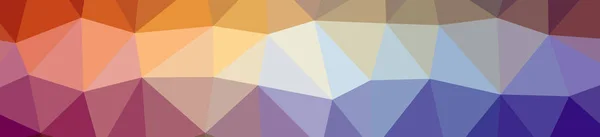 Illustration of abstract low poly orange, red and purple banner background