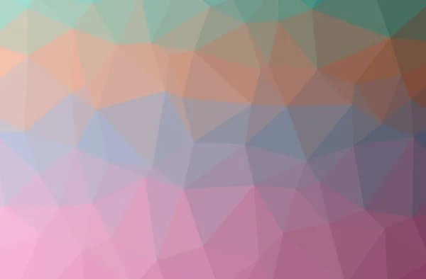 Illustration Abstract Low Poly Magenta Blue Green Horizontal Background — Stock Photo, Image
