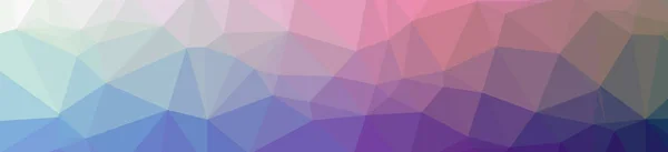 Illustration of abstract low poly blue, red and purple banner background