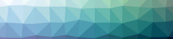 Illustration of abstract low poly blue and green banner background