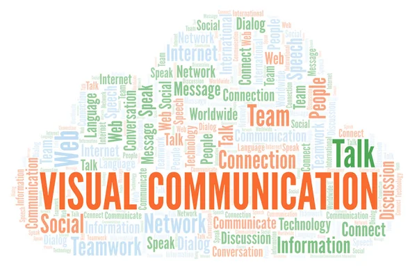 Visual Communication word cloud. Wordcloud made with text only.