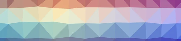 Illustration of abstract low poly red, blue, green and yellow banner background