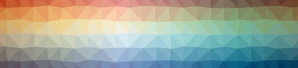 Illustration Abstract Low Poly Blue Red Green Banner Background — Stock Photo, Image