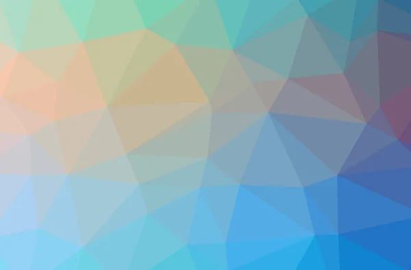 Illustration Der Abstrakten Low Poly Blau Horizontalen Hintergrund — Stockfoto