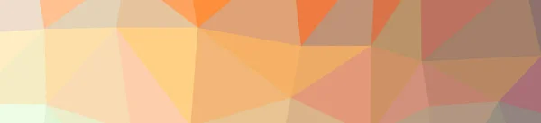 Illustratie Van Abstracte Laag Poly Oranje Bruine Achtergrond Banner — Stockfoto